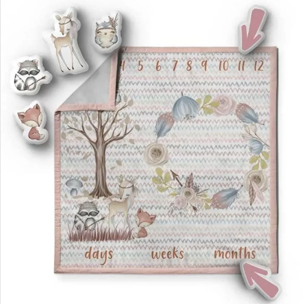 Forest erdő mérföldkő takaró