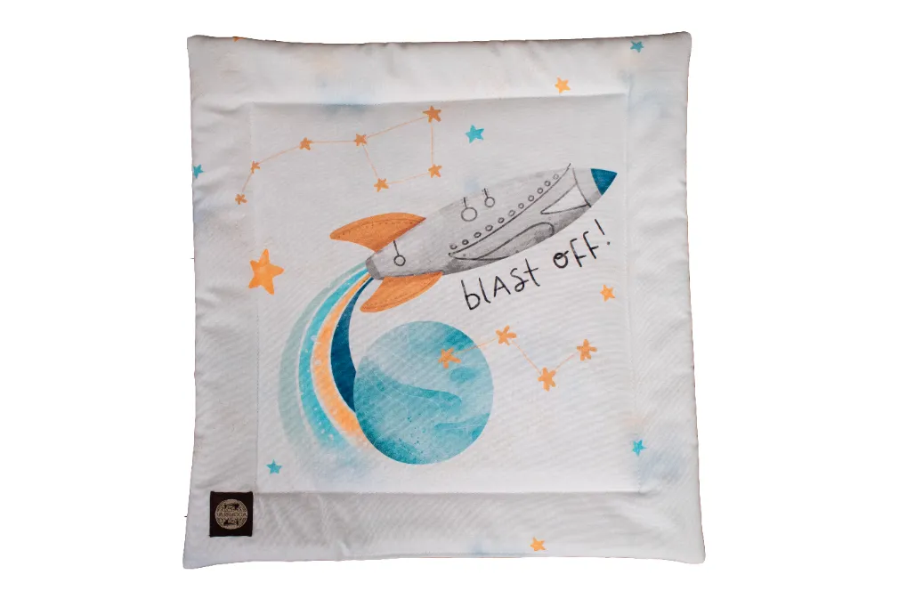 Fehér rakéta prémium baba párna