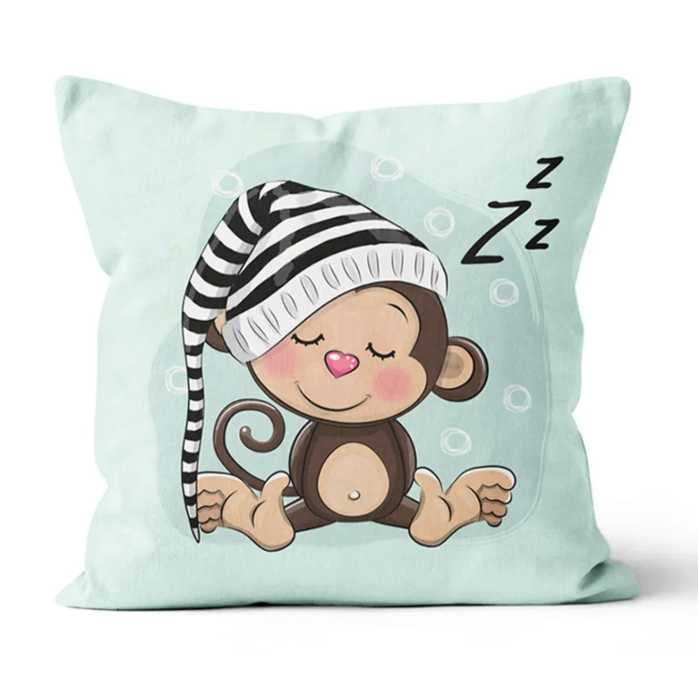 Alvó majom prémium párna