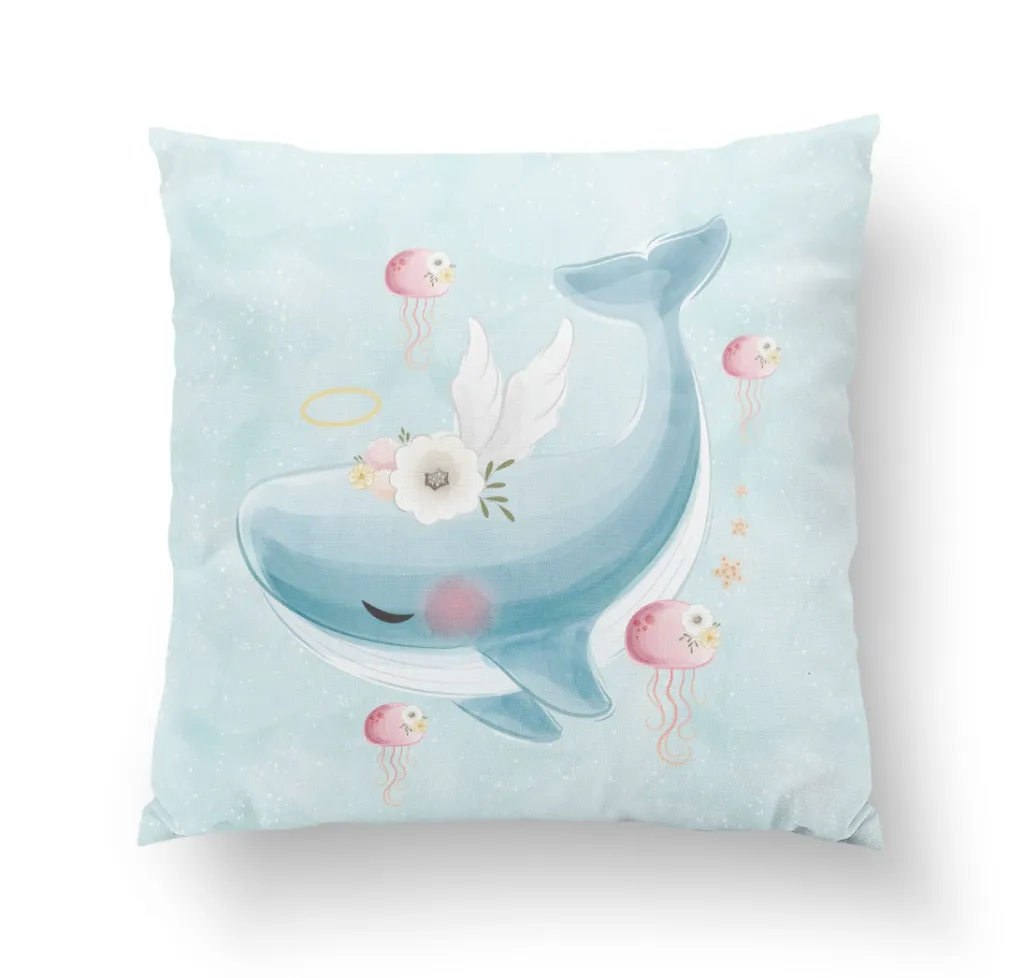 Aranyos bálna prémium párna