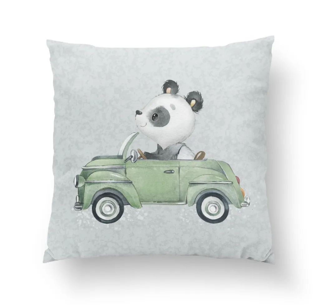 Az autóban panda prémium párna