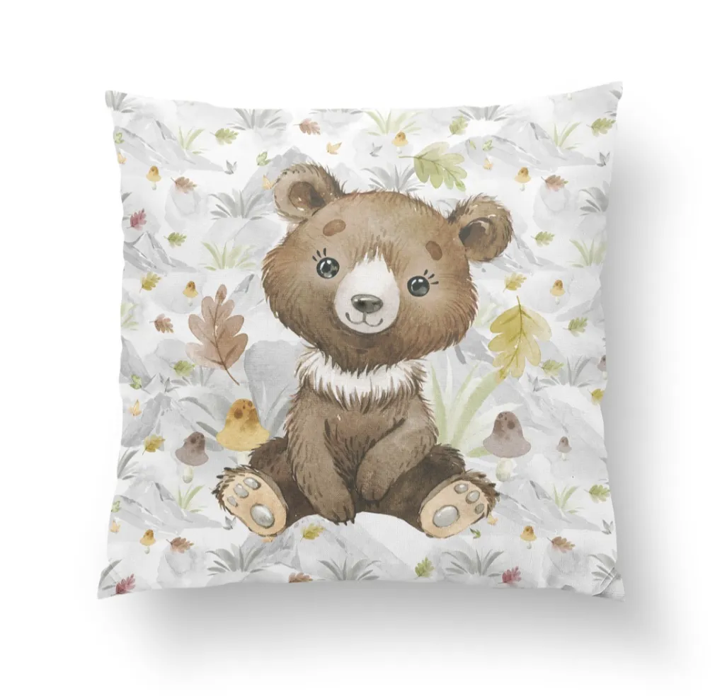 Hegyi ősz, medve prémium párna