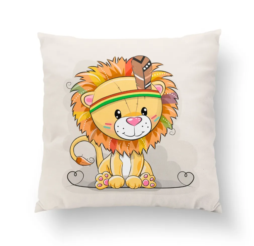 Indián oroszlán prémium párna