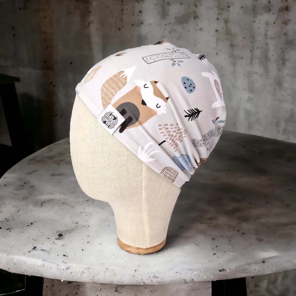 Szürke erdei állatok lezser sapka