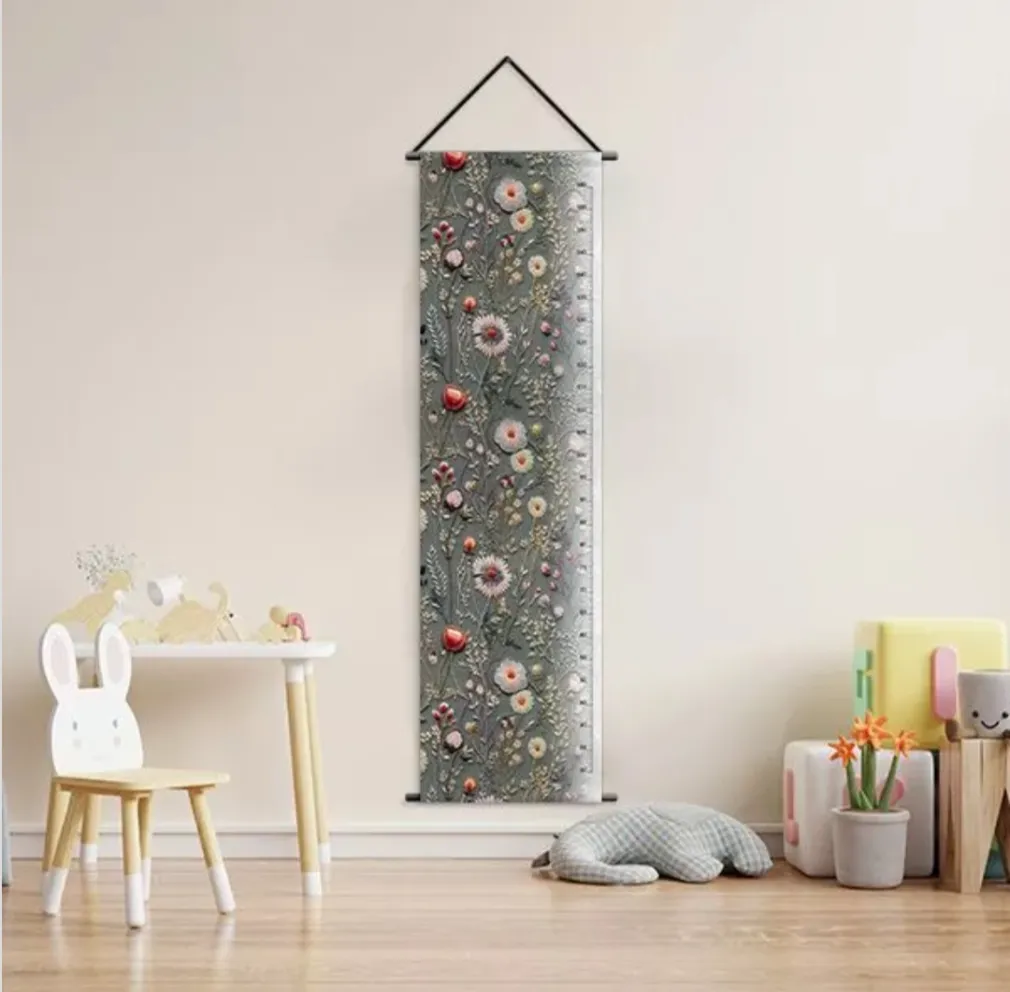 Hímzett hatású virágok  magasság mérő