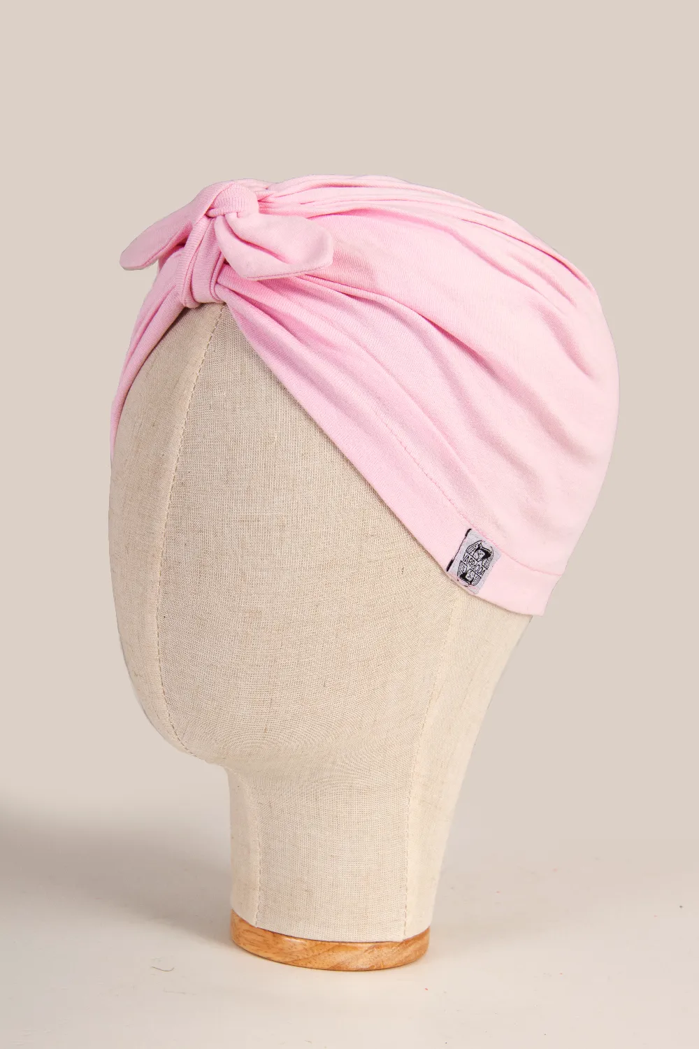 Rózsaszín turbán sapka