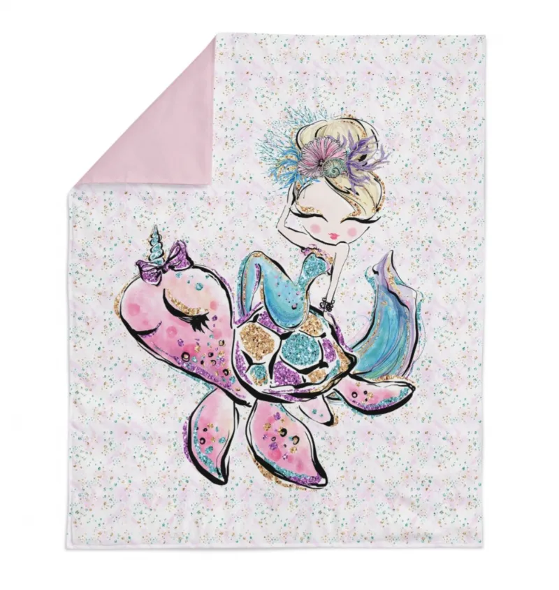 Óceán, sellő és teknős prémium takaró