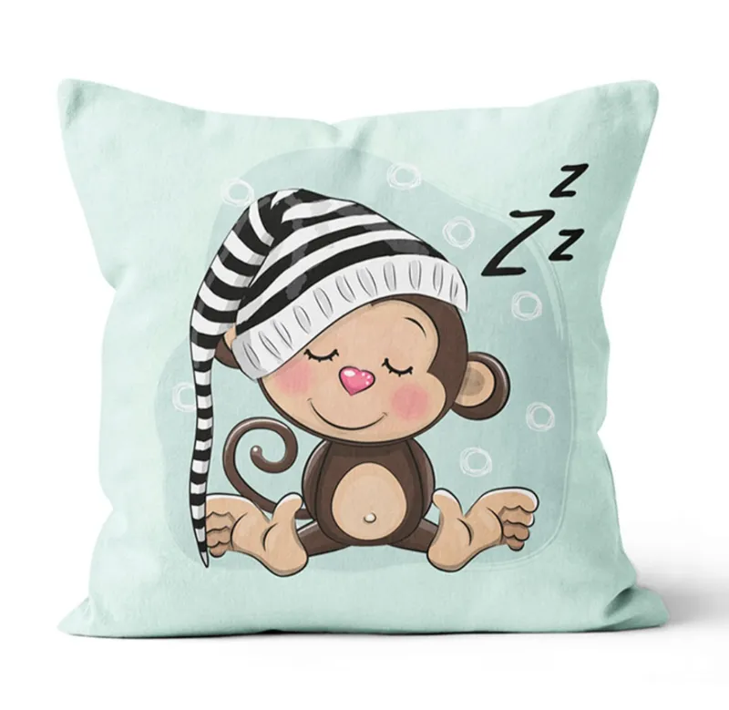 Alvó majom prémium párna