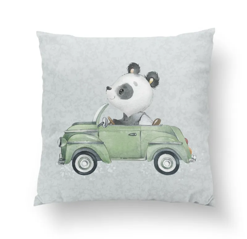 Az autóban panda prémium párna