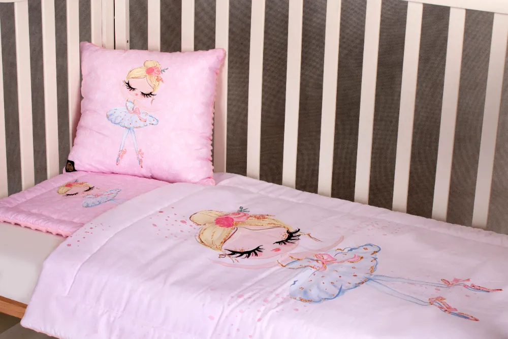 Rózsaszín balerina ágynemű szett 