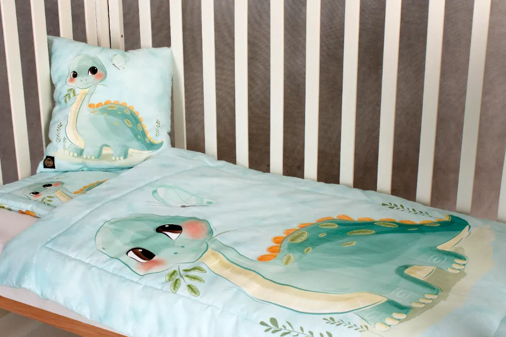 Dínó bébi prémium ágynemű szett