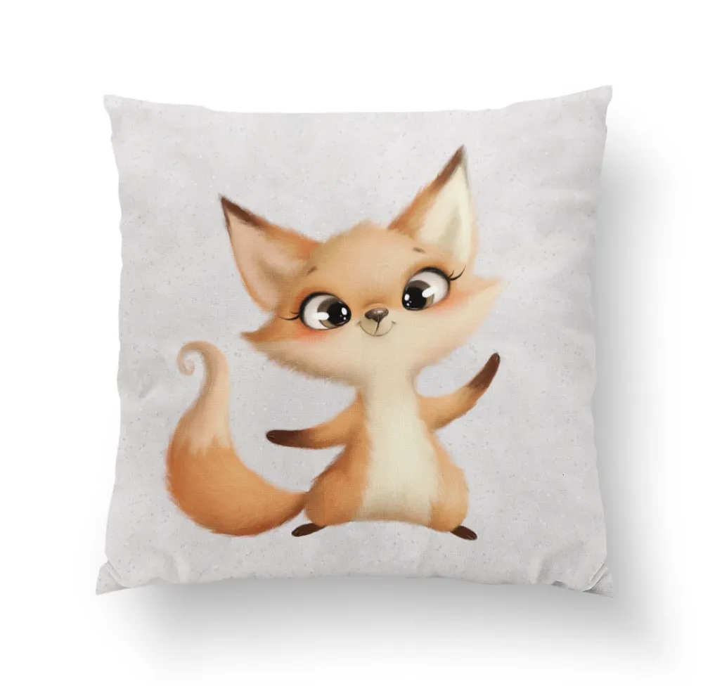 Édes róka szürke prémium párna