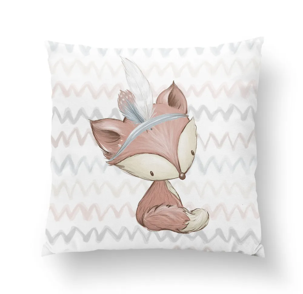 Erdei állatok, róka prémium párna