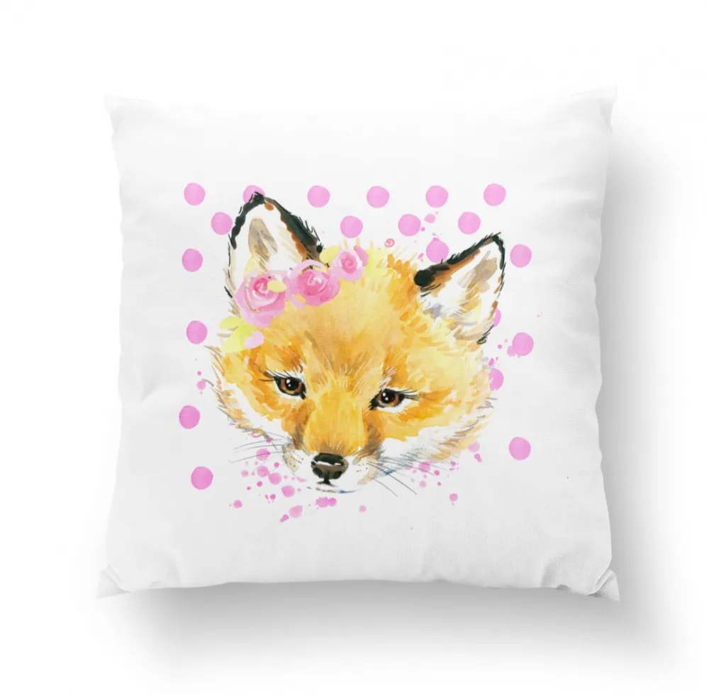 Róka pöttyökkel prémium párna