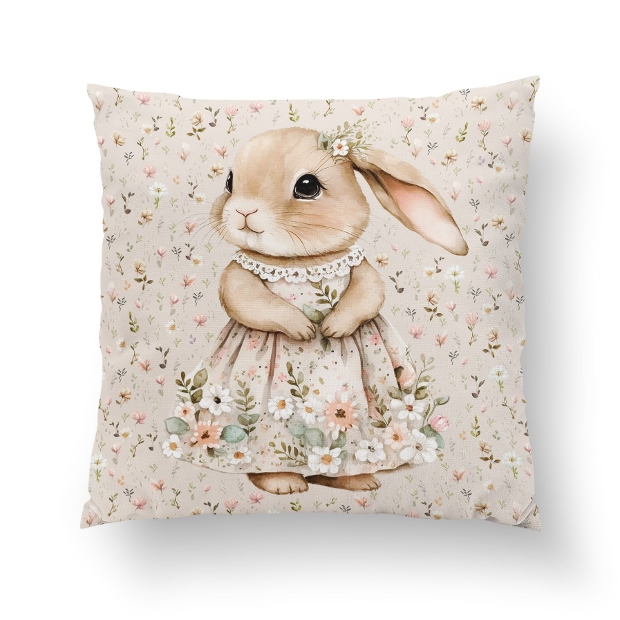 Nyuszi lány ruhában prémium párna