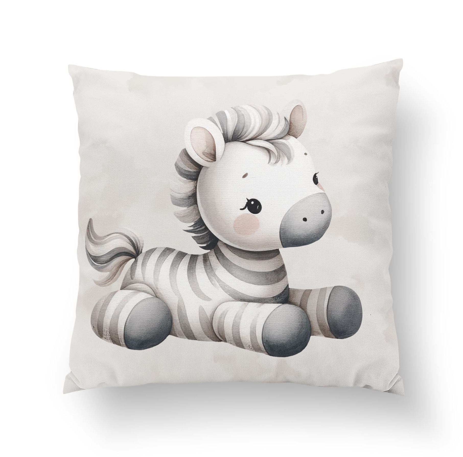 Szép álmokat-zebra prémium díszpárna